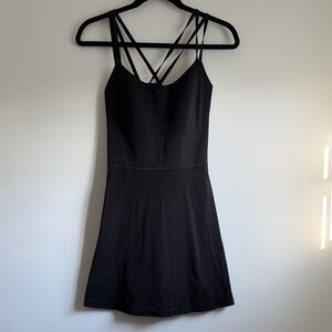 Aerie Black Strappy Mini Dress